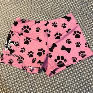 Barbell voodoo paw print shorts!